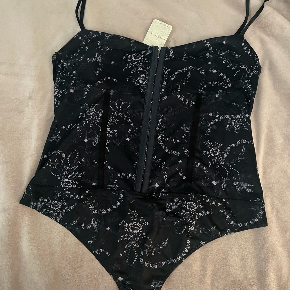 Free People Black Starry Night Chemise